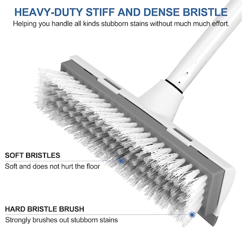 image for SetSail Floor Scrub Brush with Long Adjustable Handle Heavy-Duty Stiff