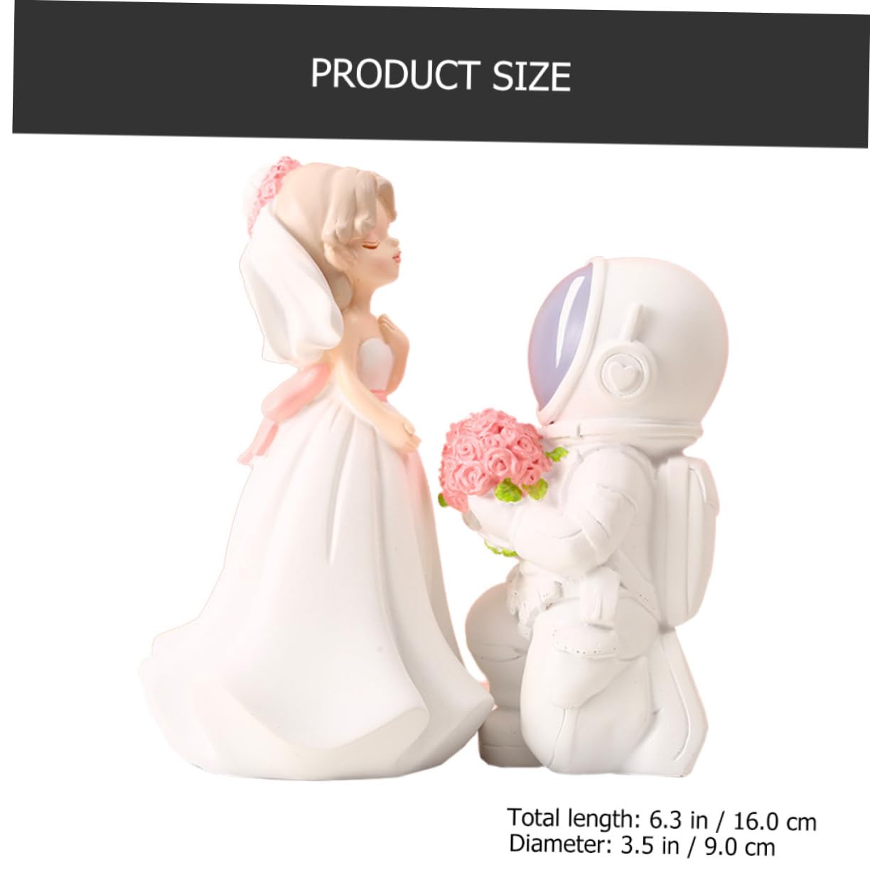 STOBAZA 1paar Hochzeitsdeko Brautpaar Figur Aus Resin Charmante Tischdeko Für Hochzeit Verlobung Und Jubiläum Romantisches Für Stabil Und Langlebig Für Zuhause Und Veranstaltungen