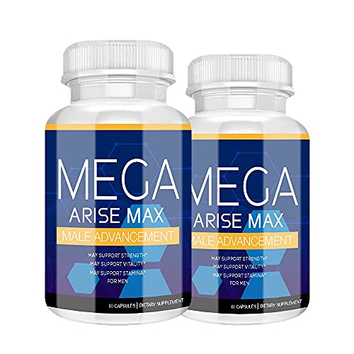 (2 Pack) Mega Arise Max Pills - Mega Arise Max Male - Mega Arise for Men (120 Pills - 2 Month Supply)