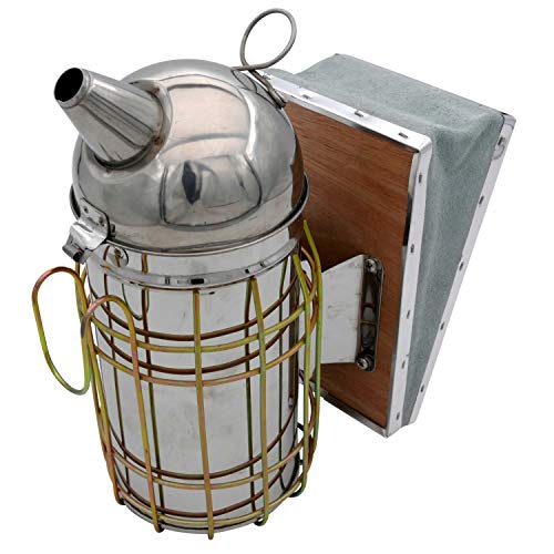 Tolegano - Ahumador de acero inoxidable para abejas, herramientas de apicultura, protección de apicultores Cover