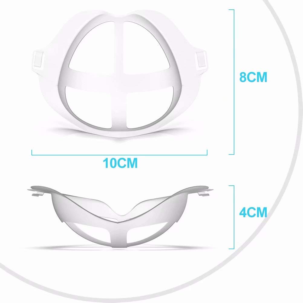 Baoota Mask Bracket-10Pcs Silicone Face Bracket Internal Support Holder Frame Nose Breathing Smoothly-Protect Lipstick Lips-DIY Face Mask Accessories