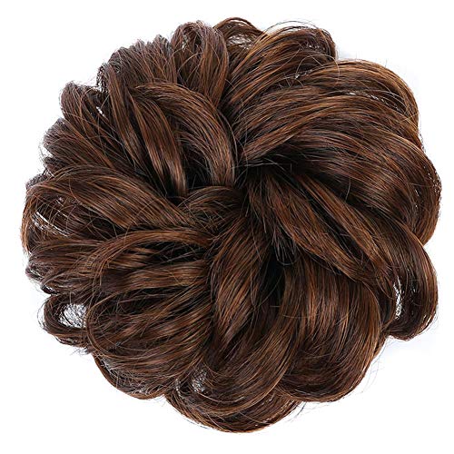 Aslion Easy to Wear Hair Scrunchies Hair Bun Extensions Synthetic Chignon Hairpiece (2/30)