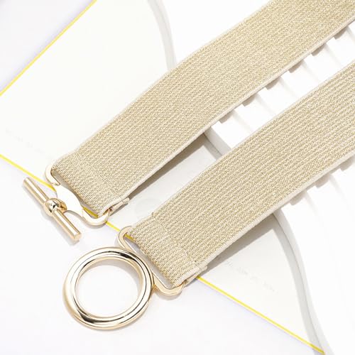 Glamorstar Elastic Belts for Women Skinny Stretchy Waist Belts for Dresses3