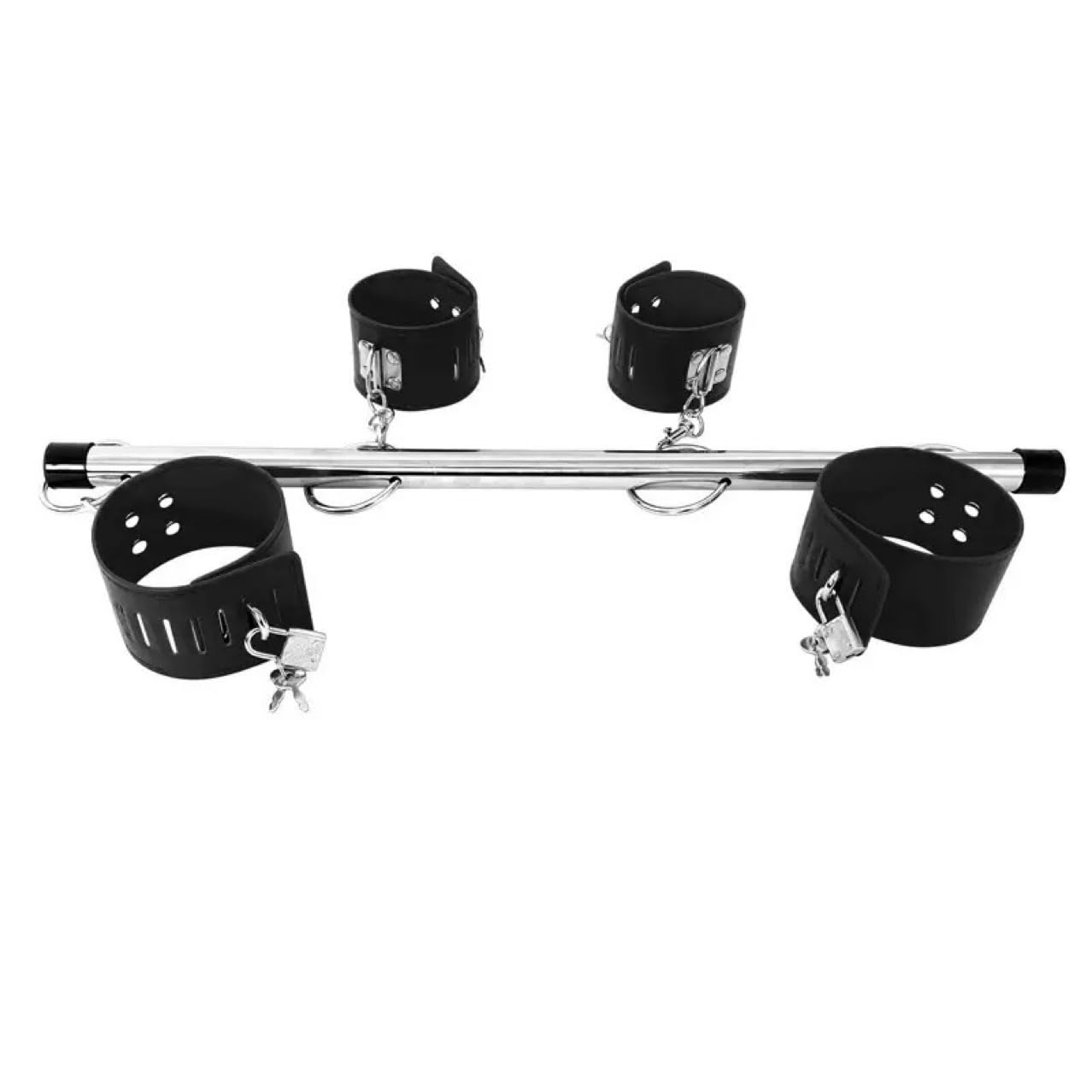 Yoga pole cuero bondage entrenador, yoga fitness escenarios de entrenamiento. Resistente y ajustable con esposas para manos y pies