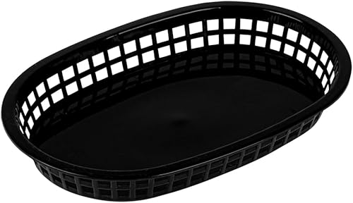 Miniatura 2 de Restaurantware Canastas de comida rápida de 11 x 7 pulgadas, 10 cestas ovaladas de delicatessen, aptas para microondas, lavavajillas, cestas de