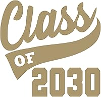 Vista 20 de Graduation Iron On Transfer, Class of 2030 Shirt Decal, HTV Graduate Patch, Pick Size Color (Black)