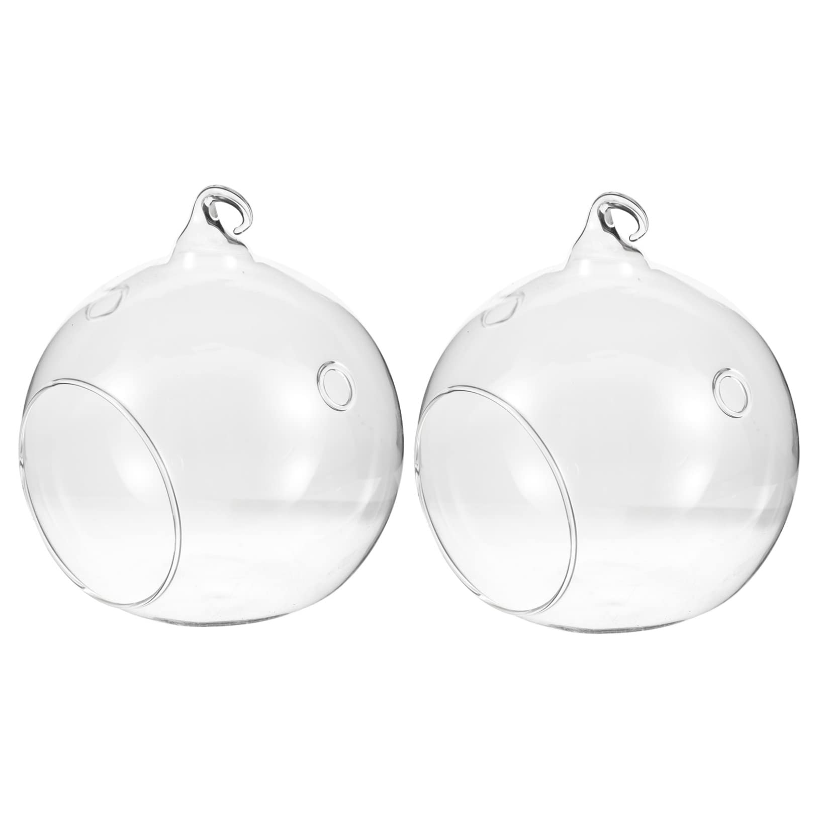 BESPORTBLE 2 Piezas Botella ecológica terrario de Cristal con Plantas Colgantes macetero Colgante de Cristal Jardinera hidropónica suculentas Maceta Puesto de Plantas Globo florero Vidrio