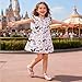 LZJLSQHYH Girls Summer Fashionable Casual Flutter Dress Children's Mickey Cotton Dress (3T) White
