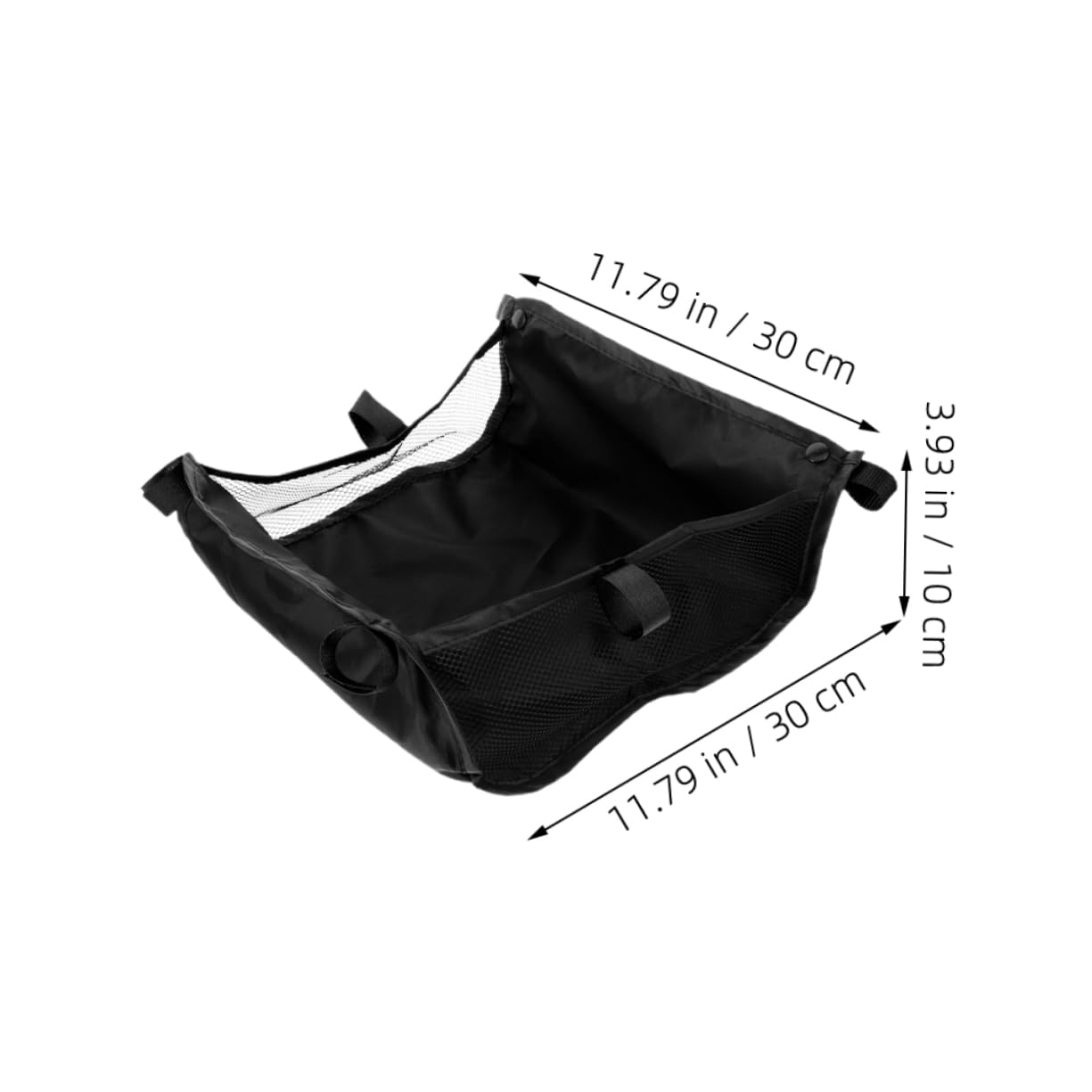 MUCKLILY 2Pcs Stroller Storage Basket Large Capacity Organizer for Stroller Pushchair Bottom Net Bag Lightweight and Portable Design for Easy Carrying and Organization