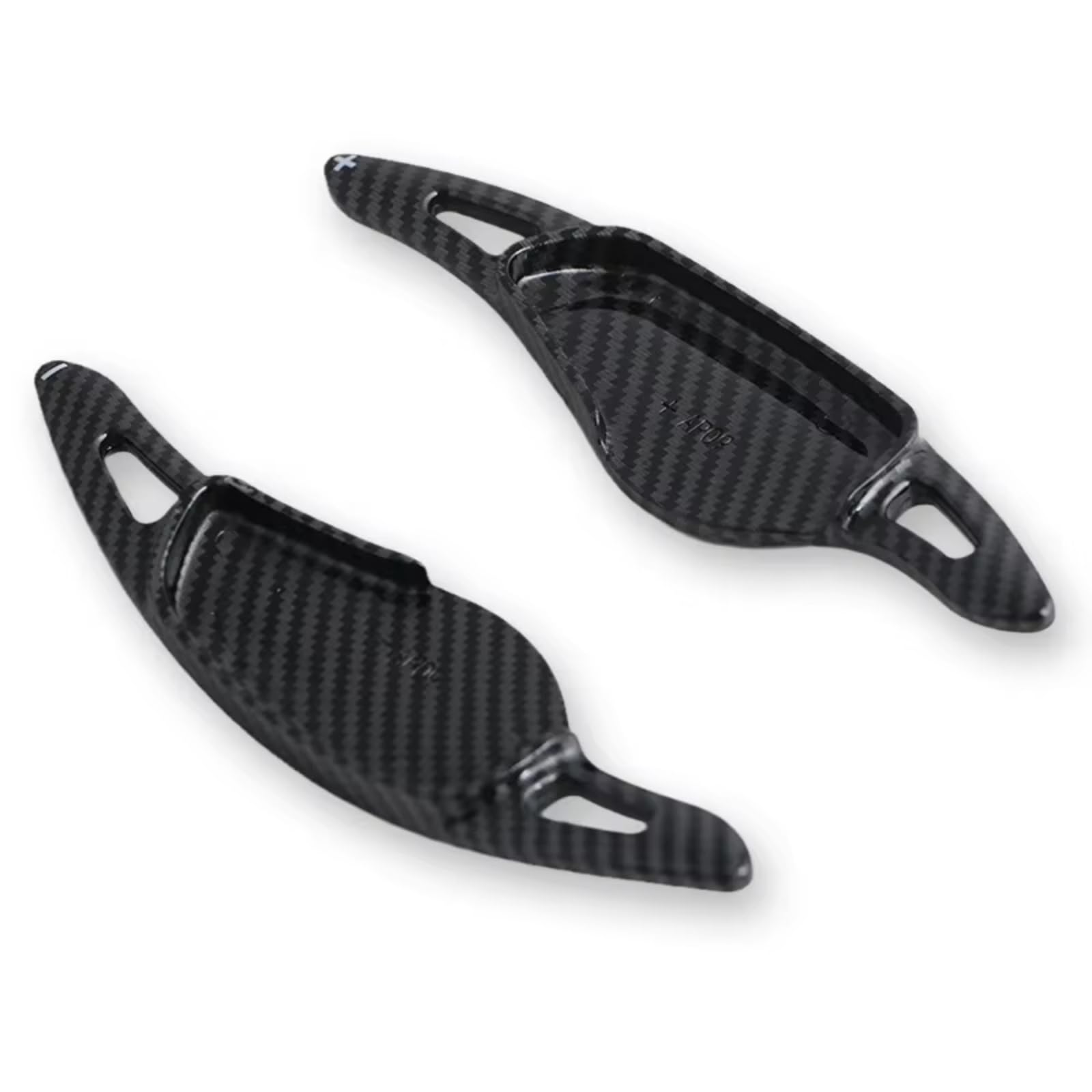 WSDERUB Compatible with BMW 1 2 3 5 6 7 Series GC GT Touring F40 F44 F90 G01 G02 G20 G21 G30 G31 G32 G11 G12 for Xdrive Steering Wheel Shift Paddle(Carbon Fiber Black)