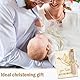 Taufgeschenk für Mädchen & Jungen: Holz Geschenkverpackung mit Taufkarte. Sinnvolle Geldgeschenke zur Taufe, ideal als Taufgeschenke von Großeltern.