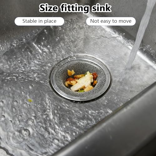 Colador de malla para fregadero 4.5 pulg acero inoxidable 20 pcs miniatura 5