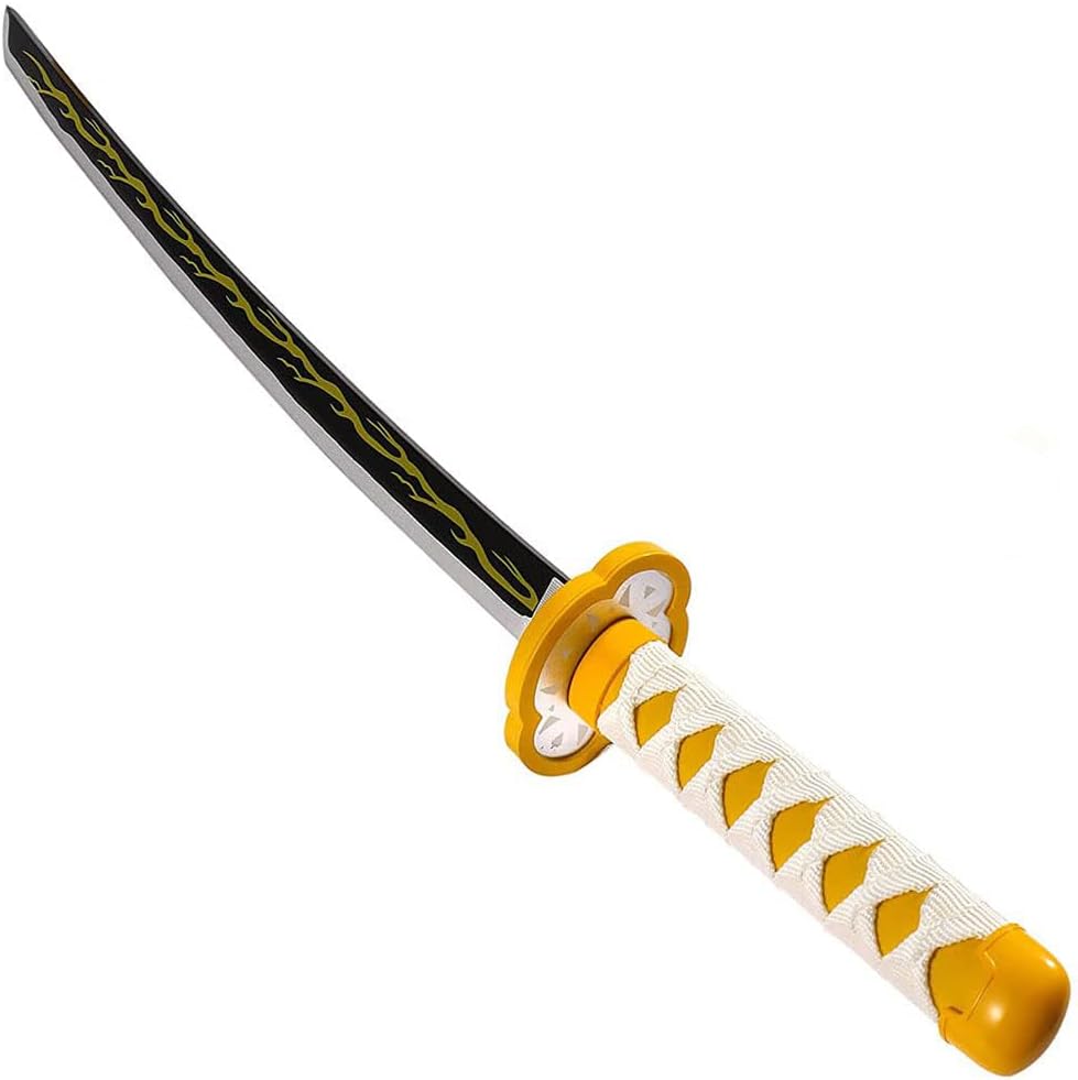 Demon Slayer Sword - Bamboo Cosplay Blade Agatsuma Zenitsu Halloween Cosplay Party Anime Christmas Stocking Filler Gift Birthday Gifts - Teen Child Size