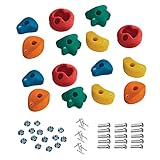 15 Stück h2i Klettersteine Klettergriffe für Kletterwand - klein - 8,6 x 8,6 cm für Kinder und Erwachsene