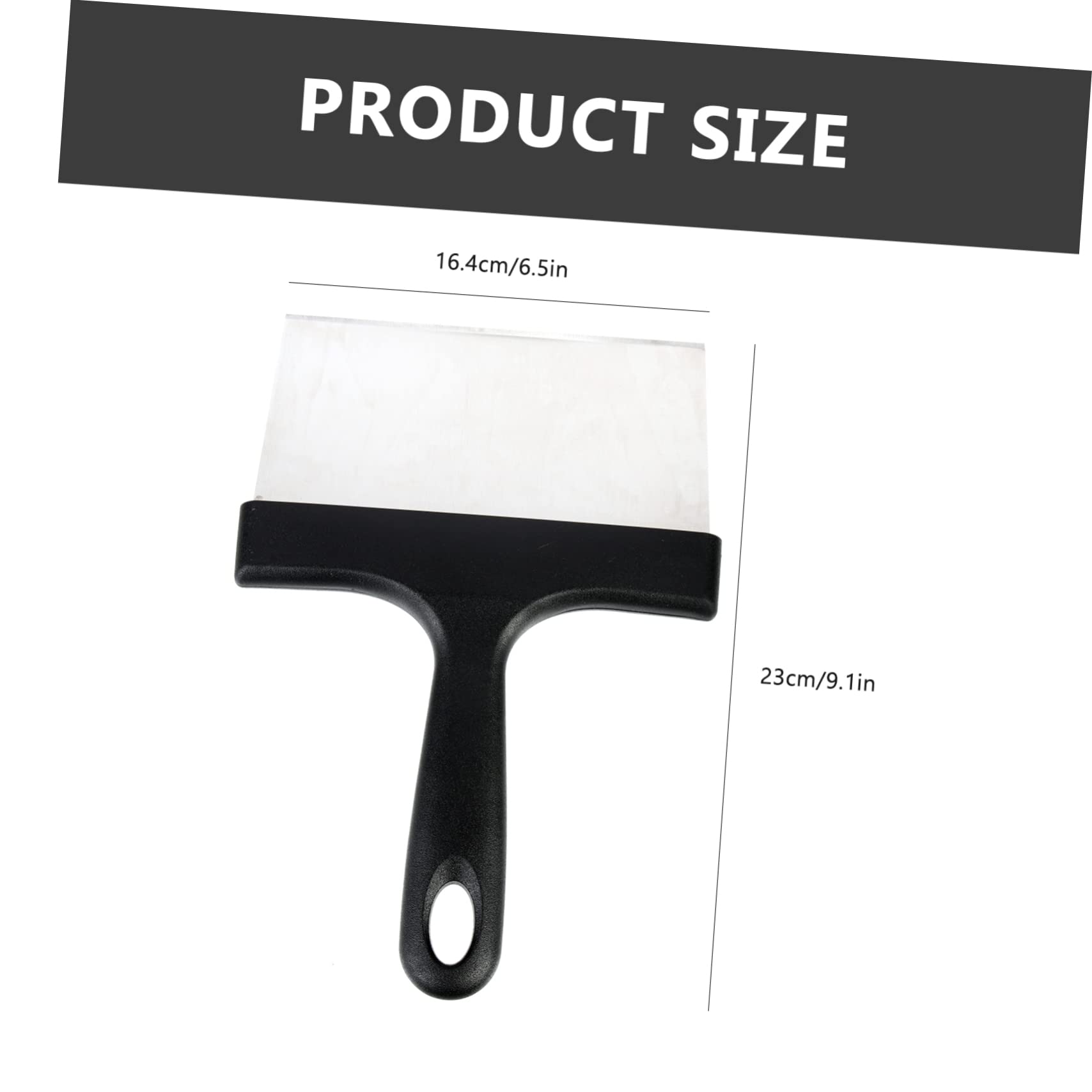 HANABASS Grill Pan Metal Pan Scraper Cleaner BBQ Grill Scraper in Stainless Steel