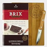 Collection Brix Chocolate 4 Flavor Gift Set, 16 Ounce with Premium Cherry Cutting Board and pairing...