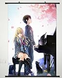 Home Decor Shigatsu wa Kimi no Uso/Your Lie in April Kaori scroll poster 23.6x35.4 Inches -006