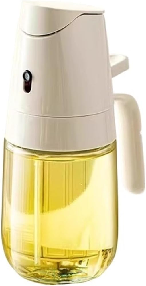 Oil Spray Bottle, 2 In 1 Oil Sprayer And Dispenser Glass Bottle For Cooking Spray And Pour Kitchen,for Salad Making, Baking(300ml)