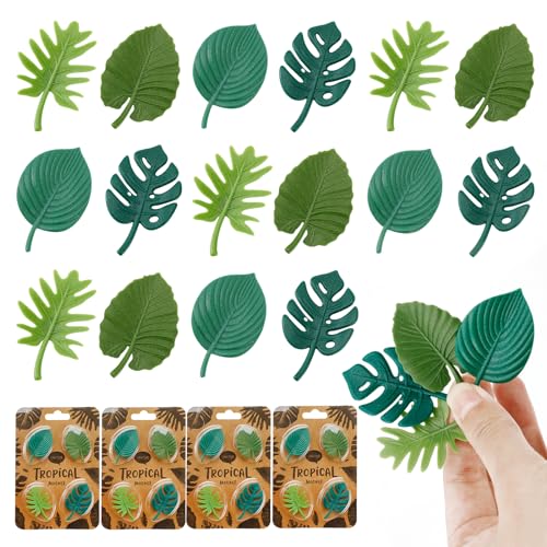16 Piezas Imanes Decorativos Hoja Monstera