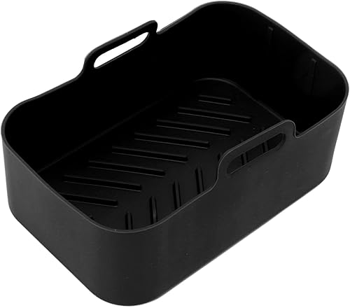 Air Fryer Silicone Liners, reusable air fryer silicone pot Compatible for Ninja DZ201 Foodi 8QT air fryer accessories With Brush and Clip