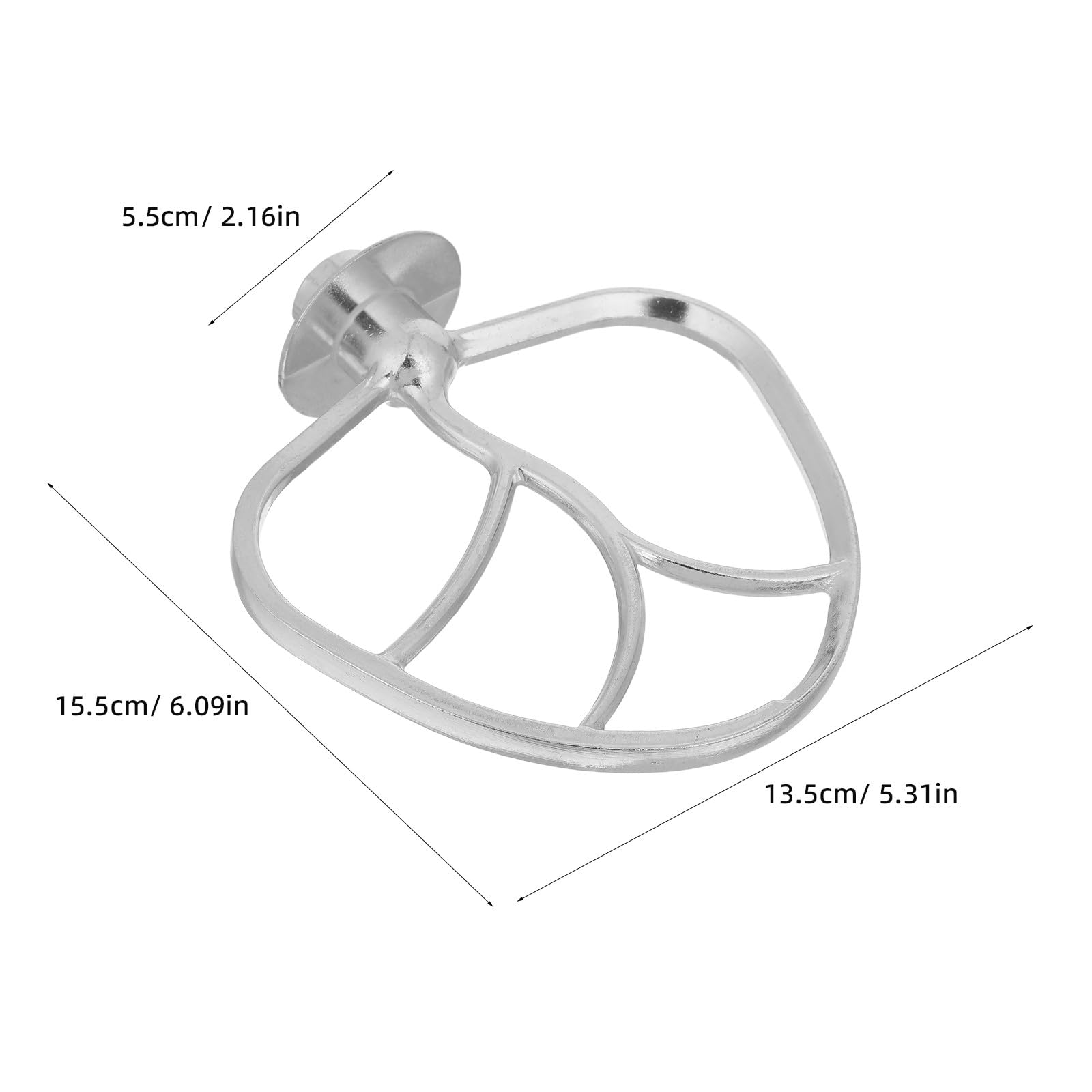 COLLBATH Kit de réparation pour robot pâtissier : fouet plat en acier inoxydable pour robot pâtissier à tête inclinable, bol mélangeur de 6 L (1,59 gal).