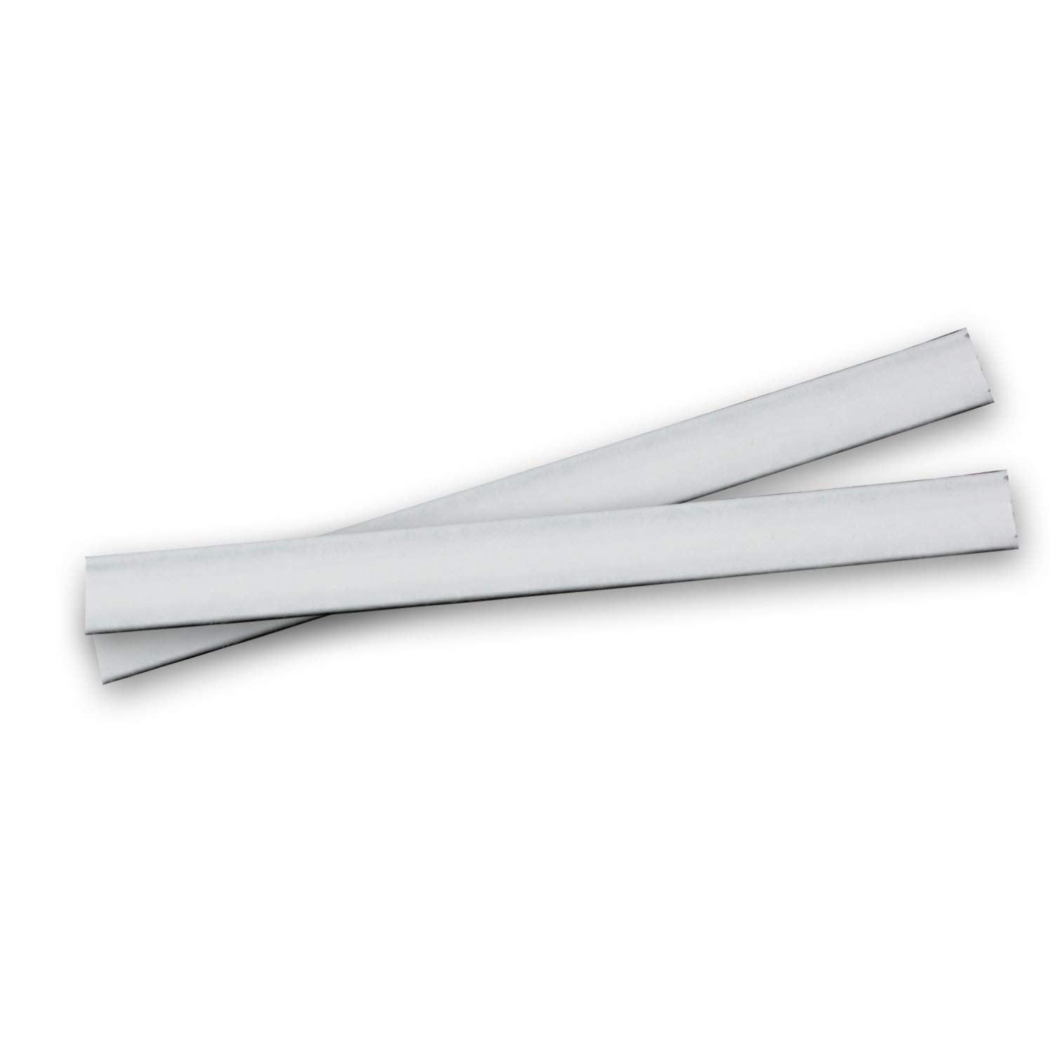 Verschlussclips, 500 Stück, extralang, aus Papier Farbe Weiss mit Doppeldraht, Verschluss-Clips, Tütenverschluss, ideal für Cellophanbeutel