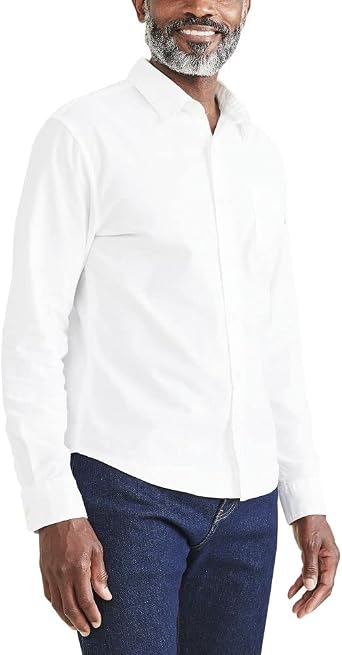 Dockers Mens Regular Fit Long Sleeve Casual Shirt Regular and Big & Tall