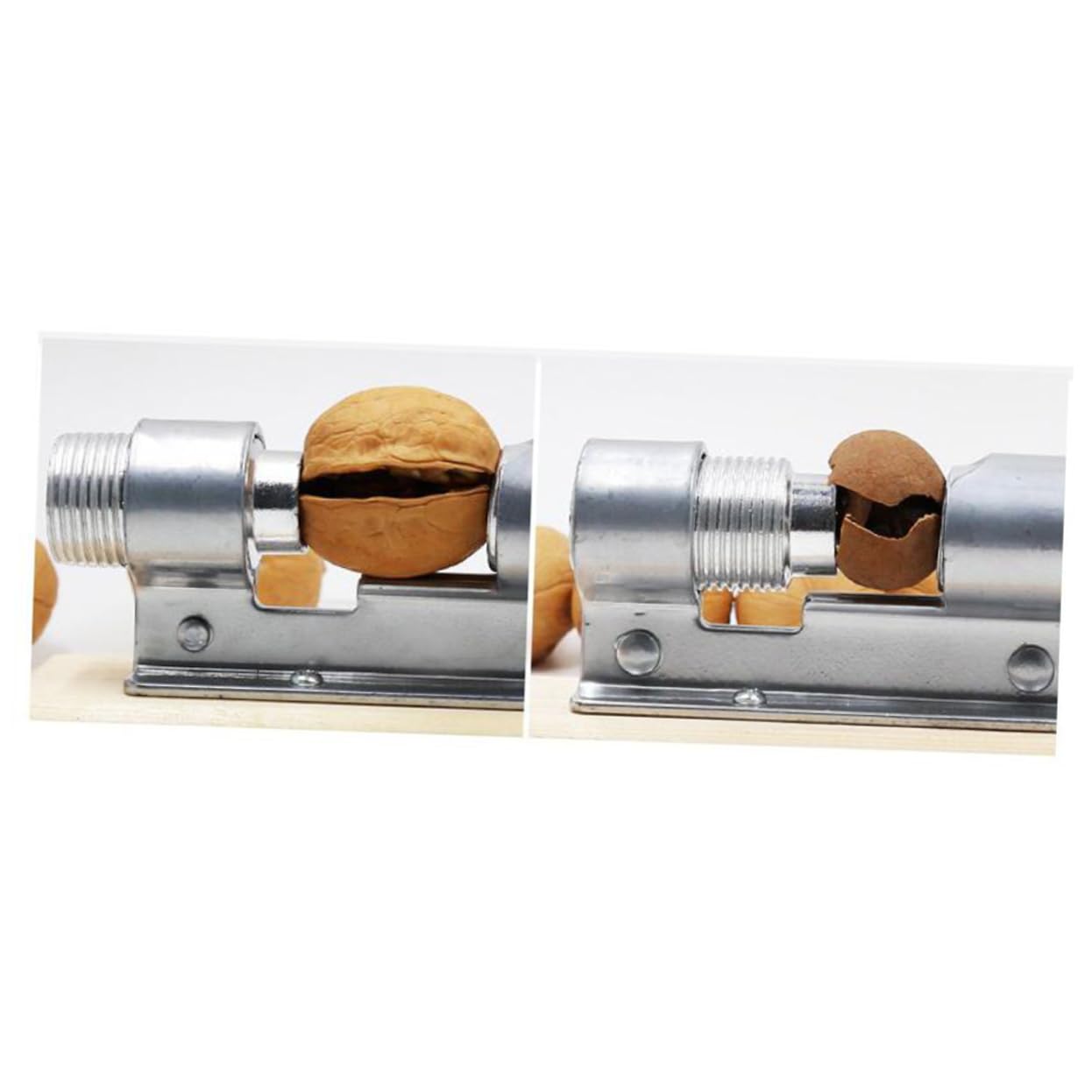 LABRIMP Casse-Noisette Mécanique en Alliage D’Aluminium Argenté