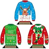 3PCS Ugly Christmas Sweater Trophy Award, 6.2