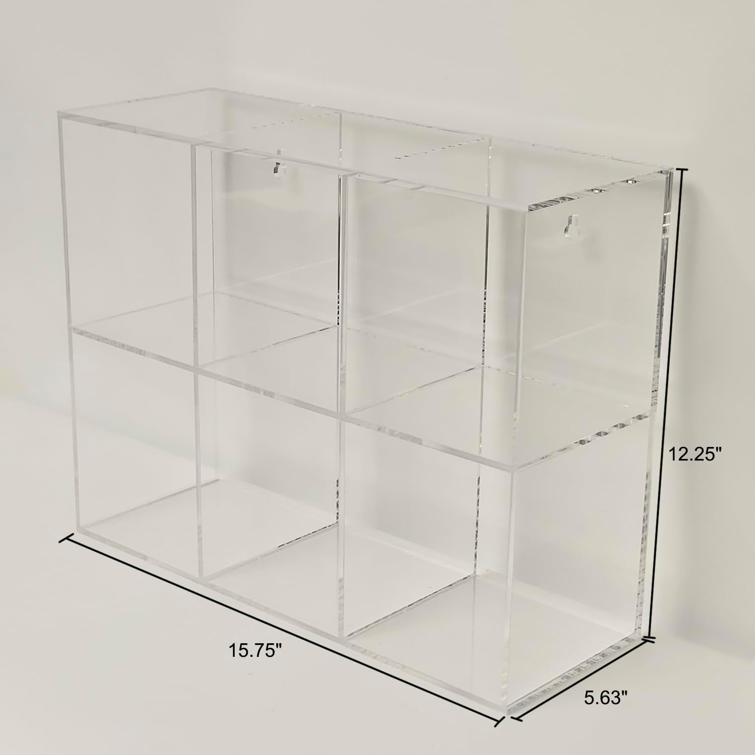 CiaoHER Clear Acrylic Medical Suture Rack, Surgical Thread Organizer (Double Layers, 6 Slots)