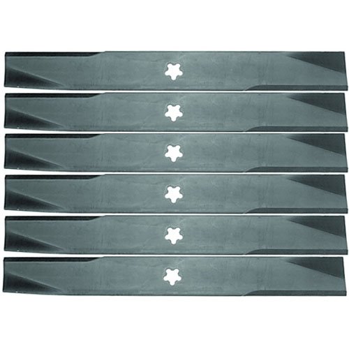 (6 Pack) Aftermarket Premium Replacement XHT Lawn Mower Deck Blade fits Craftsman 137380 | 17-3/8