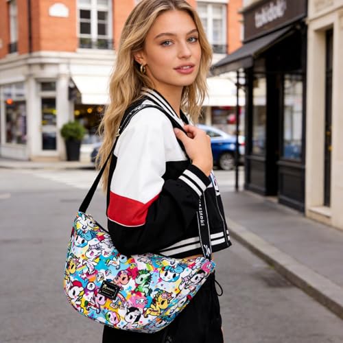 Image of Tokidoki Unicorno Nylon Crossbody Bag Cartoon Shoulder Bag for Women Phone Bag Purse Wallet Credit Card Gift for Women Girls