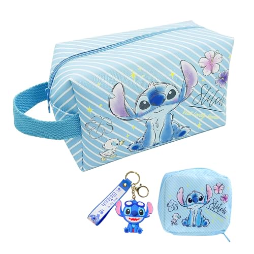 Trousse de Toilette ,Trousse à Maquillage, Cartoon Makeup Bag, Sac de Maquillage de Voyage,Idéal Rangement et Voyage,Porte-clés et Small Cartoon Makeup...