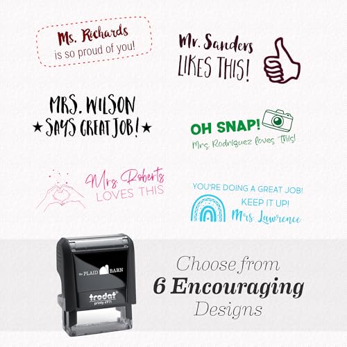 Personalized Teacher Stamps for Grading Custom Name Stamps for Teachers