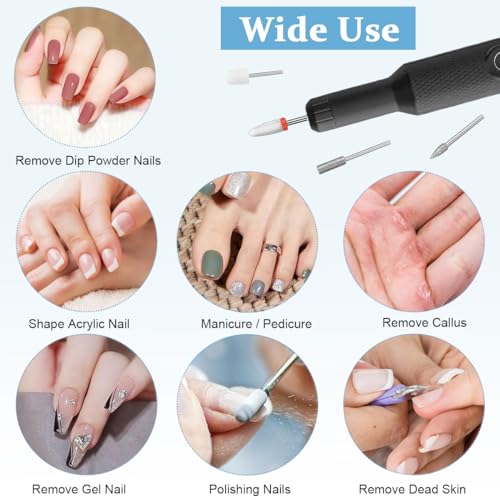 MAYCREATE® Cordless Nail Drill Machine with Drill Bit Kit Professional Adjustable Nail Drill Machine for Gel Nail, Nail Extension, Salon Nail Drill Machine Electric Manicure... - Image 5
