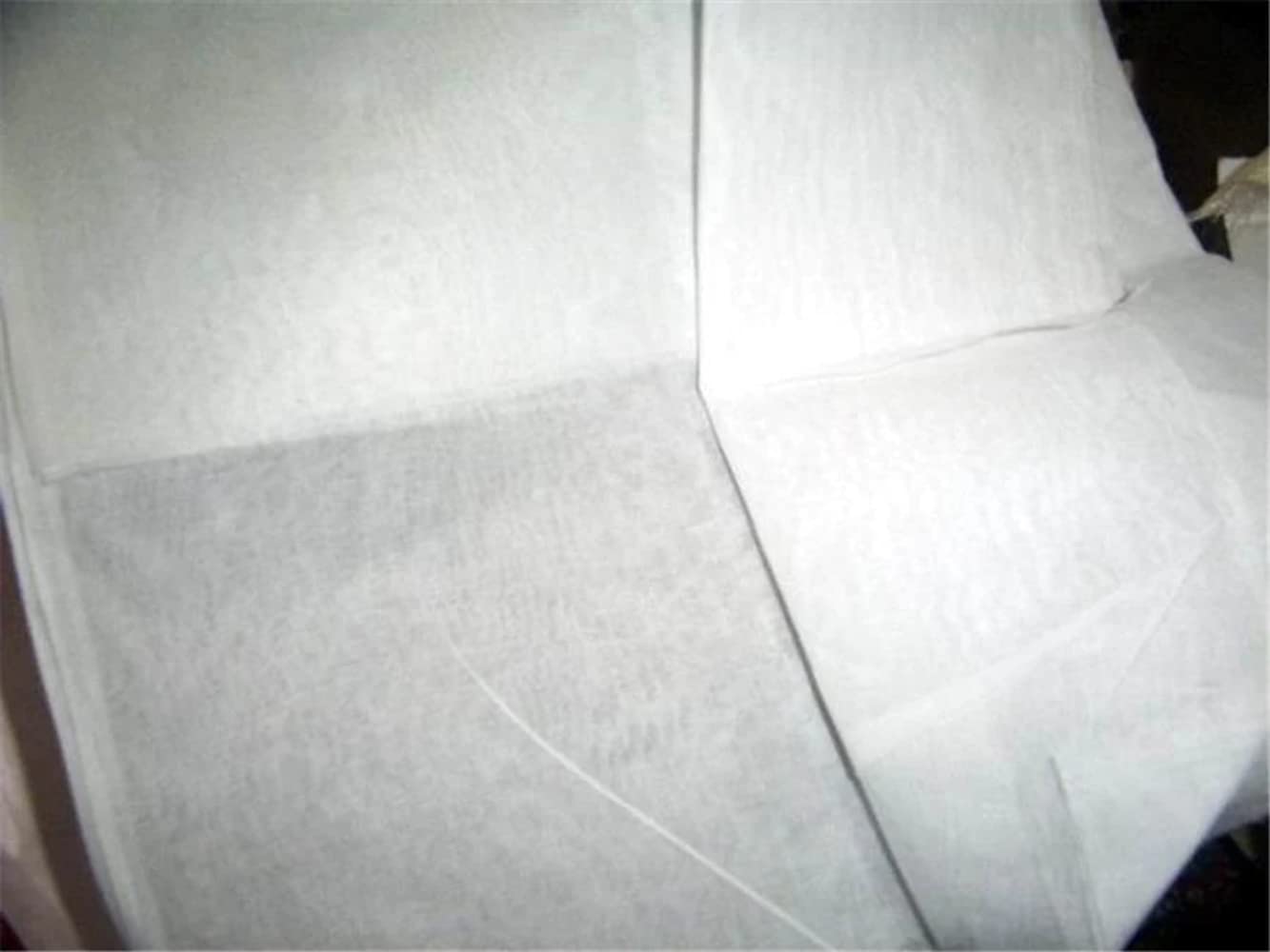 50 yardas de tela de organdía 100% algodón, color blanco, 44/60 pulgadas de ancho, teñida a medida, 44 pulgadas rígida