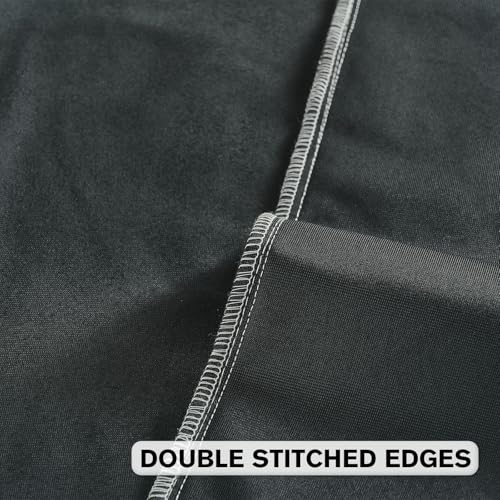 Image of FUTEI Pack of 2 Velvet Throw Pillow Covers 26x26 Inch Soft Embossed Leaf-Relief Textured Decorative Euro Pillow Shams Modern Natural Farmhouse Accent for Couch Bed Living Room, Black
