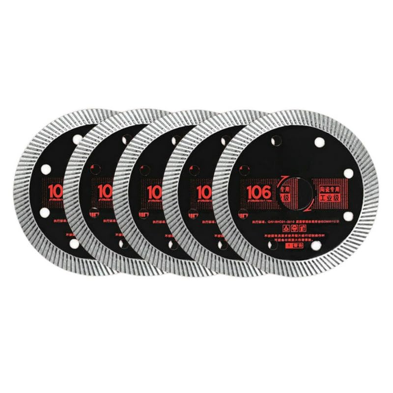 106MM Black Diamond Saw Blade Disc Porcelain Marble Tile Ceramic Granite Cutting Blades for Angle Grinder Diamond Saw Blade (10PCS)