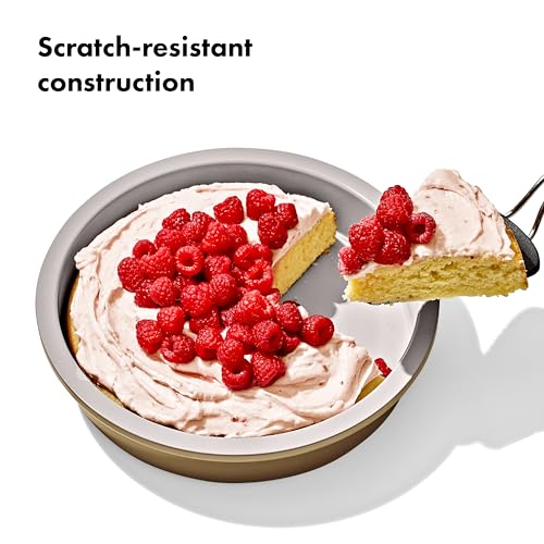 Image of OXO Good Grips Non-Stick Pro Ceramic Coated Metal Bakeware 9 inch Round Cake Pan - Biscuit