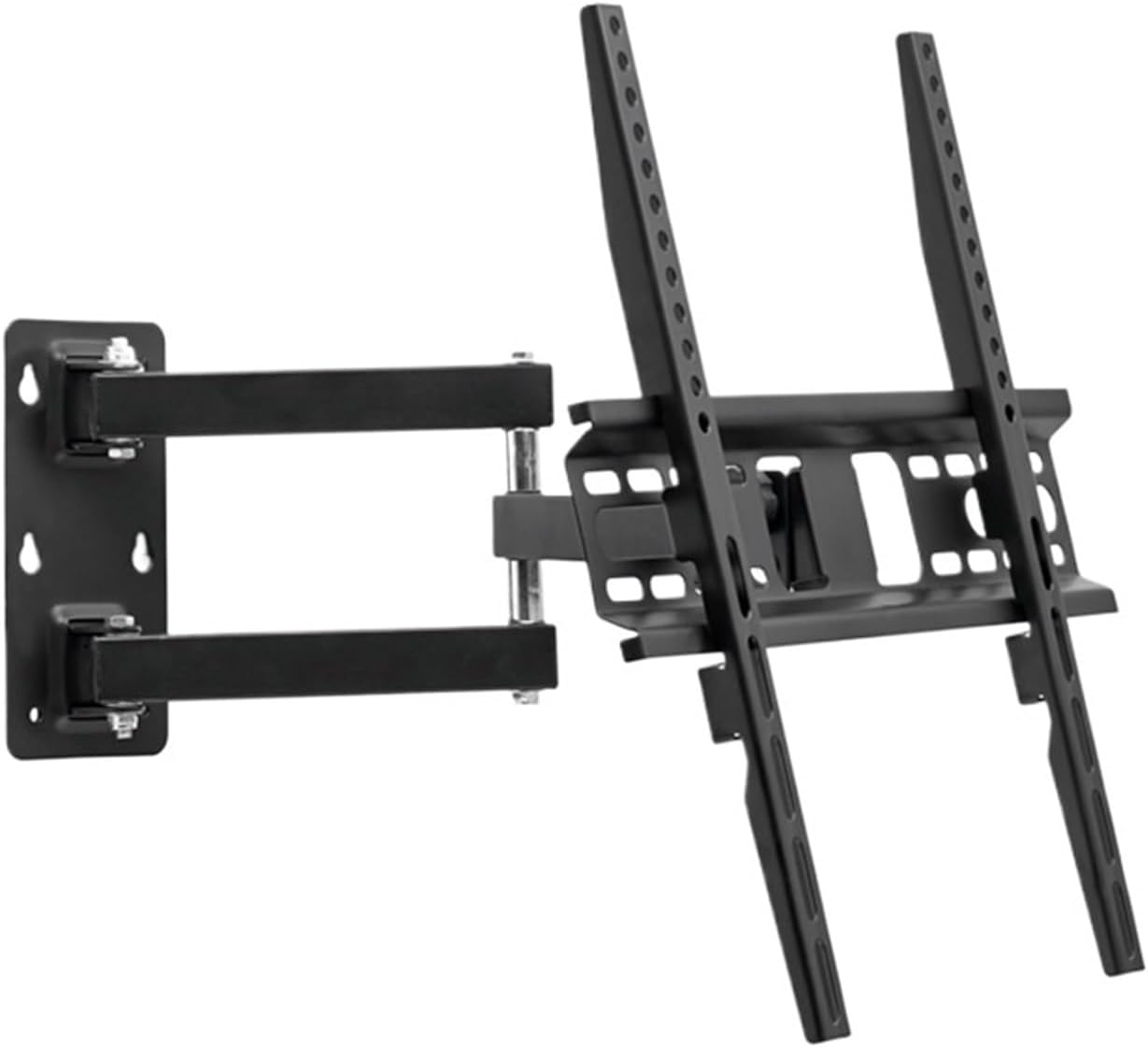 Adjustable telescopic tilting suspension bracket for LCD screen