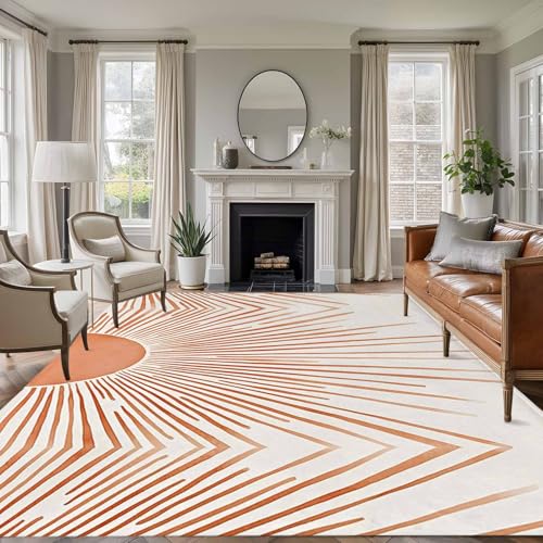 5x8ft Bohemian Sun Area Rug Non Slip Soft Washable Warm