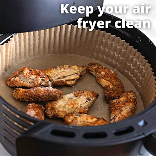 All Goods Original Disposable Air Fryer Paper Liners, Food Grade Airfryer Liners, Large Nonstick Parchment Paper Sheets, 7.9", 120 Pcs #TOP6