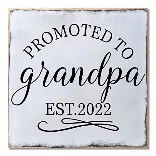 Panneau Promoted To Grandpa pour annoncer une future naissance
