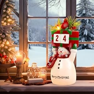 Snowmandecorfigurineschristmascountdownblockswithledlightsinsidesnowmanfigurinesdecorforhomeindoorkitchenroomholidayparty  Urban Country Home Decor Snowman decor figurineschristmas countdown blocks with led lights insidesnowman figurines decor for home indoor kitchen room holiday party  urban country home decor
