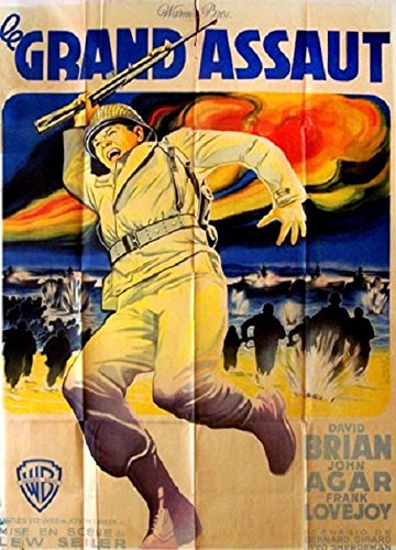 Affiche Le Grand Assaut 1950 Lewis Seiler grande taille 116x158 cm
