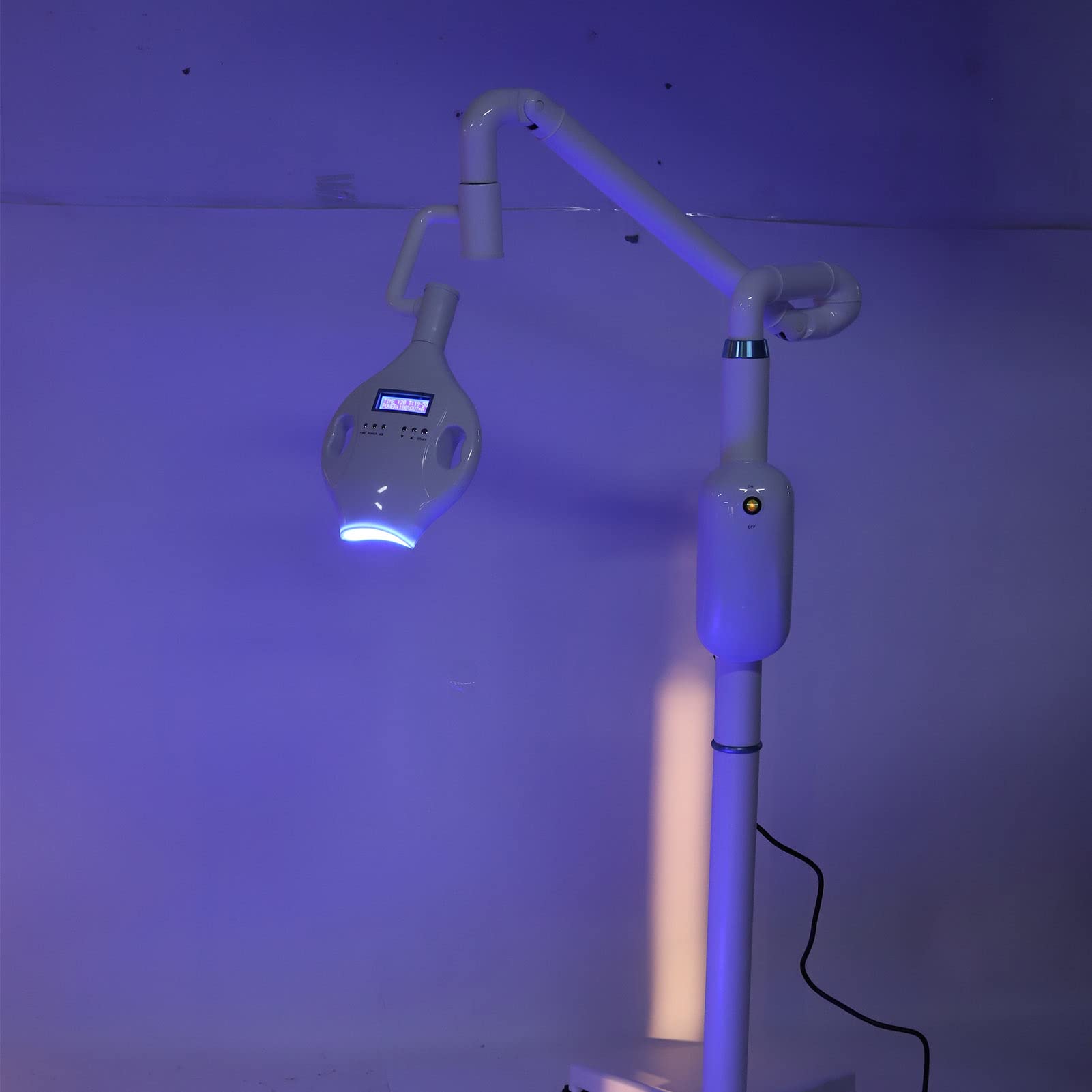 Lampa Do Wybielania Zębów, Klinika Regulowana Lampa Do Wybielania Zębów Z 5 Uniwersalnymi Kółkami Ruchoma Lampa Do Wybielania Zębów Dentystycznych(UE)
