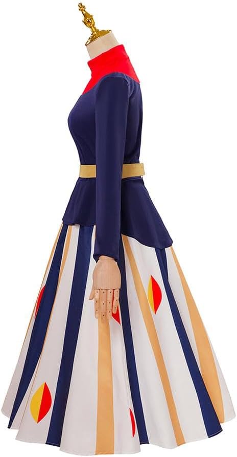 Franny Robinson Cosplay Costume Adult Women Printing Top Skirt Halloween Uniform