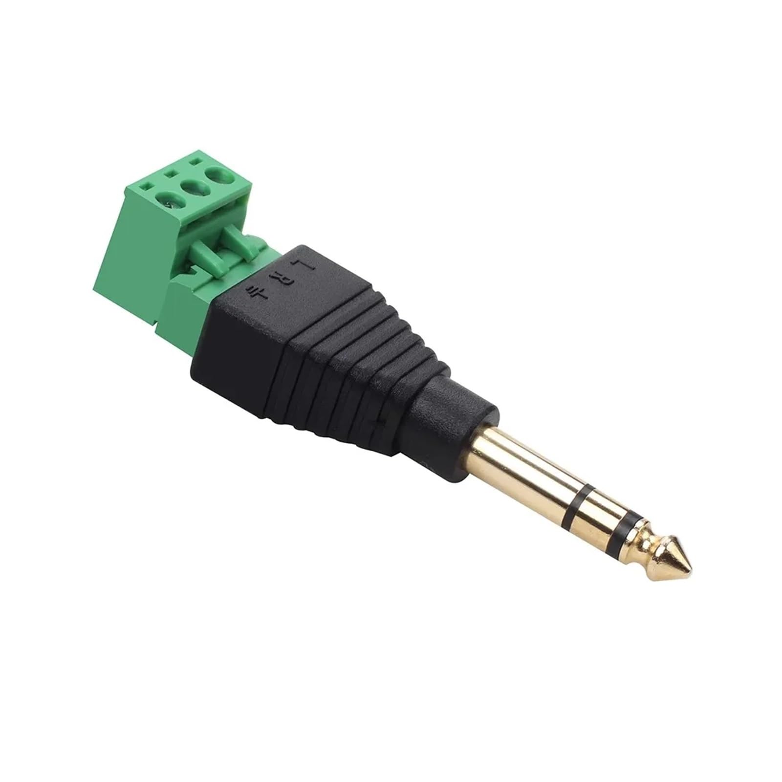 Prise Audio Jack 6,35 mm 2 Broches 3 Broches 1/4" 6,3 mm mâle connecteur Mono stéréo sans Soudure tête Audio vers Prise terminale(6.35MM Stereo,10pcs)