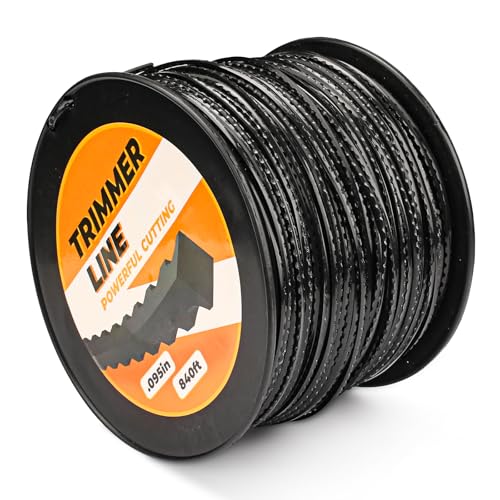 TOSRWGLL 0.095-Inch x 840-Foot Trimmer Line Replacement for Husqvarna String Trimmer Titanium Force Heavy Duty Weed Eater Line