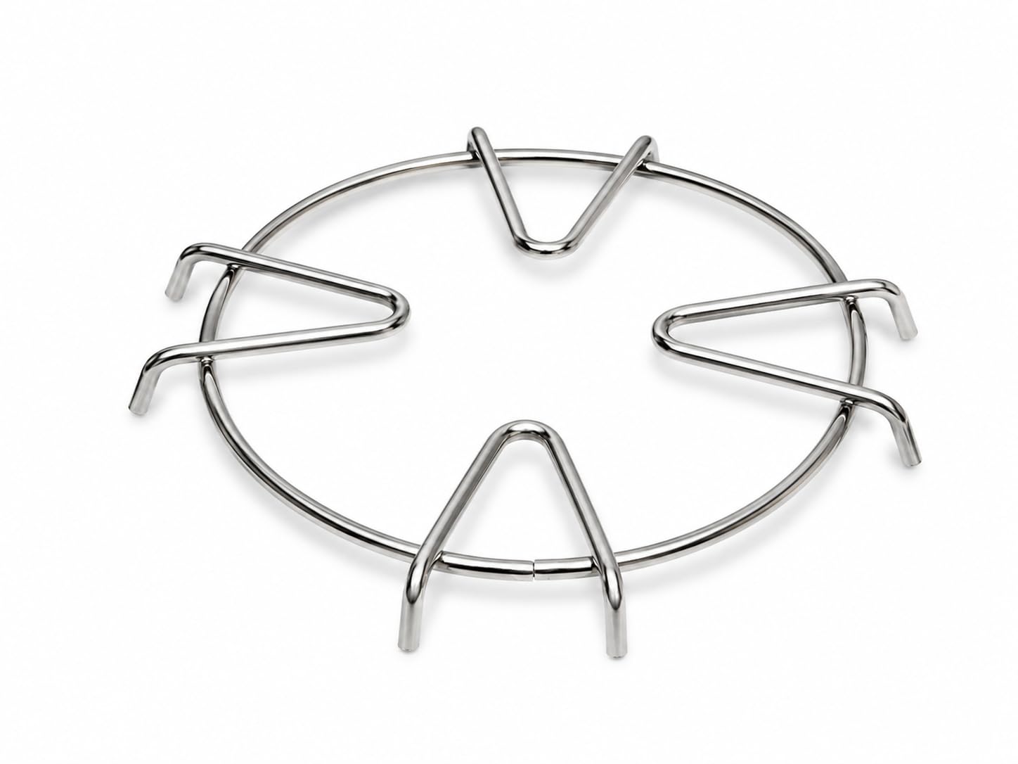 Premium Extra Attachment Removable Steel Gas Stove Burner Grill Jali (Silver, 12.5X 12.5cm Round Shape) set of 2-image-5
